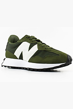 Мужские зеленые кроссовки New Balance на белой подошве New Balance 4101871 фото №1