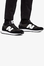 New Balance Men's Black White Sole Sneakers New Balance 4101872 photo №7