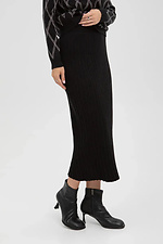 Women's knitted black pleated skirt  4038875 photo №2