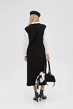 Women's knitted black pleated skirt  4038875 photo №3