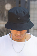 Herren Panamahut mit Fingerabdruck Schwarz Without 8049875 Foto №2