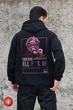 Men's Insulated Zip Hoodie On Fleece Zipper With Print Verstappen Kane Black Without 8055876 photo №2