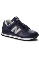 Синие кожаные кроссовки New Balance мужские New Balance 4101877 фото №1