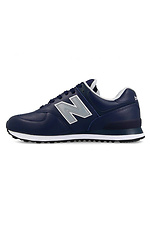 Синие кожаные кроссовки New Balance мужские New Balance 4101877 фото №3