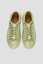 Wiosenne sneakersy damskie wykonane ze skóry naturalnej w kolorze jasnej zieleni  4205877 zdjęcie №3