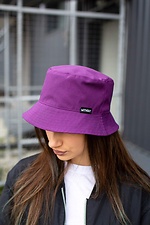 Purple summer cotton Panama hat Without 8042877 photo №2