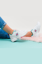 Білі жіночі кросівки New Balance з кольоровими вставками New Balance 4101880 фото №9