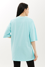 Oversized cotton T-shirt LUCAS with patriotic print and wide sleeves to the elbow Garne 9000880 photo №2