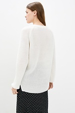 Ciepły sweter oversize z białej wełny  4037882 zdjęcie №3