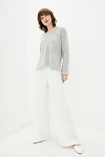 Warm oversized jumper made of gray wool mixture  4037885 photo №3