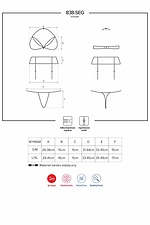 Red erotic lingerie set made of transparent lace with a harness Obsessive 4026886 photo №3
