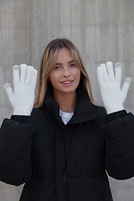 Жіночі теплі зимові сенсорні перчатки рукавиці 5-73  Morgan White Without 8055887 Foto №2