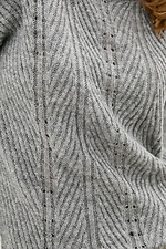 Warm wool blend jumper in openwork knit  4037888 photo №4