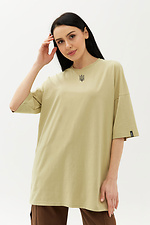 Bawełniany T-shirt oversize LUCAS z patriotycznym nadrukiem i szerokimi rękawami do łokcia Garne 9000890 zdjęcie №1