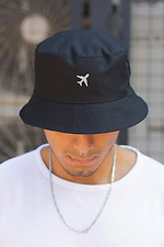 Men's Panama Hat With Print Plane Black Without 8049891 photo №2