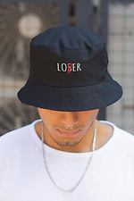 Men's Panama Hat With Lover Print Black Without 8049895 photo №2