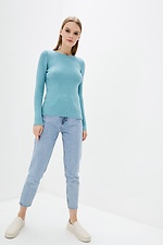 Warm blue knitted jumper  4037897 photo №1