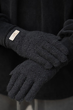 Чоловічі теплі зимові міхові перчатки рукавиці 7-51А Lary Black Without 8055898 фото №4