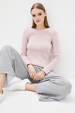 Warm pink knitted jumper  4037899 photo №1