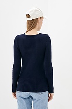 Warm blue knitted jumper  4037901 photo №3