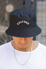 Men's Panama Hat With Culture Black Print Without 8049901 photo №2