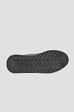 Женские черные кроссовки из натуральной перфорированной кожи  4205903 фото №4