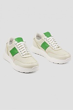 Women's light sneakers made of genuine perforated leather  4205905 photo №1