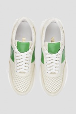 Women's light sneakers made of genuine perforated leather  4205905 photo №3