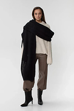 Gestrickter schwarzer Damenschal Sewel 4038911 Foto №2