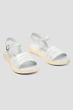 Damen-Ledersandalen mit offener Spitze 4205914 Foto №1