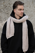 Чоловічий Теплий В'язаний Шарф  Carry Beige Without 8055914 photo №1