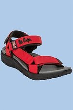 Красные спортивные сандалии на липучках Lee Cooper 4101915 фото №9