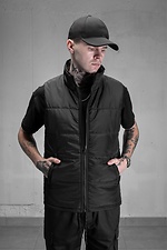 Spring vest sleeveless with a high collar Without 8048915 photo №2