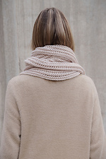 Женский теплый вязаный шарф Carry Beige Without 8055915 фото №5