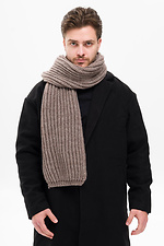 Мужской теплый вязаный шарф Carry Brown Without 8055916 фото №1