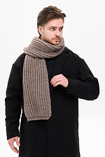 Мужской теплый вязаный шарф Carry Brown Without 8055916 фото №2