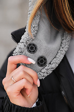Теплая шапка капюшон капор Теди на флисе Bonnet Without 8055918 фото №5