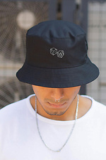 Men's Panama Hat With Cube Print Black Without 8049919 photo №2