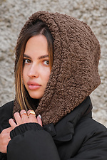 Теплая шапка-капюшон Капор Теди на флисе Bonnet Without 8055919 фото №2