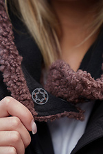 Тепла Шапка Капюшон Капор Теді На Флісі Bonnet Brown Woman Without 8055919 фото №6