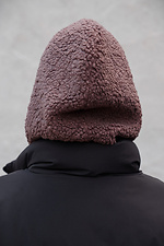 Тепла Шапка Капюшон Капор Теді На Флісі Bonnet Brown Woman Without 8055919 фото №7