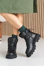 Женские ботинки кожаные зимние черные  8019922 фото №5