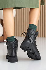 Женские ботинки кожаные зимние черные  8019922 фото №6