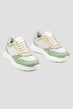 Women's multi-colored sneakers made of genuine leather  4205924 photo №1