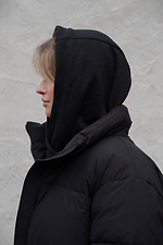 Тепла Шапка Капюшон Капор Текстильний На Флісі Mathilda Black Woman Without 8055927 фото №4