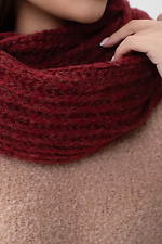 gestrickter bordeauxroter Damenschal Sewel 4038928 Foto №3