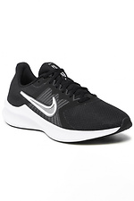 Черные кроссовки Nike для мужчин с белой подошвой Nike 4101929 фото №1