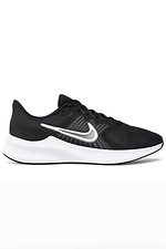 Черные кроссовки Nike для мужчин с белой подошвой Nike 4101929 фото №2