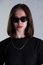 Women's Sunglasses Chanterelle Black Rim Without 8048933 photo №7