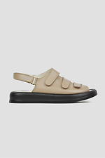 Women's leather sandals with Velcro platform  4205936 photo №2